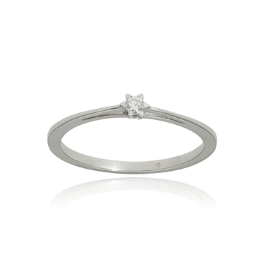 Fehér arany gyűrű 50-es méret (B49127)